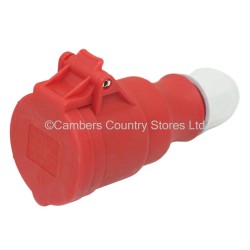 Three Phase Site Socket Red 415v 16 Amp 5 Pin