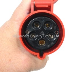 Three Phase Site Socket Red 415v 32 Amp 5 Pin