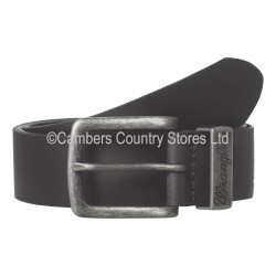 Wrangler Metal Loop Leather Belt Black