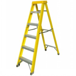 Zarges Fibreglass Swing Back Step Ladder