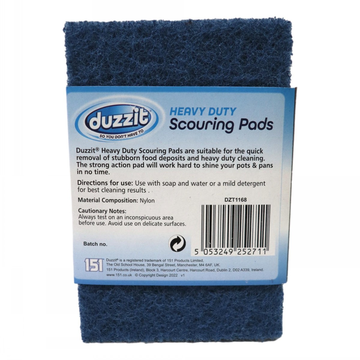 Duzzit Scouring Pads Heavy Duty 10 Pack - Image 2