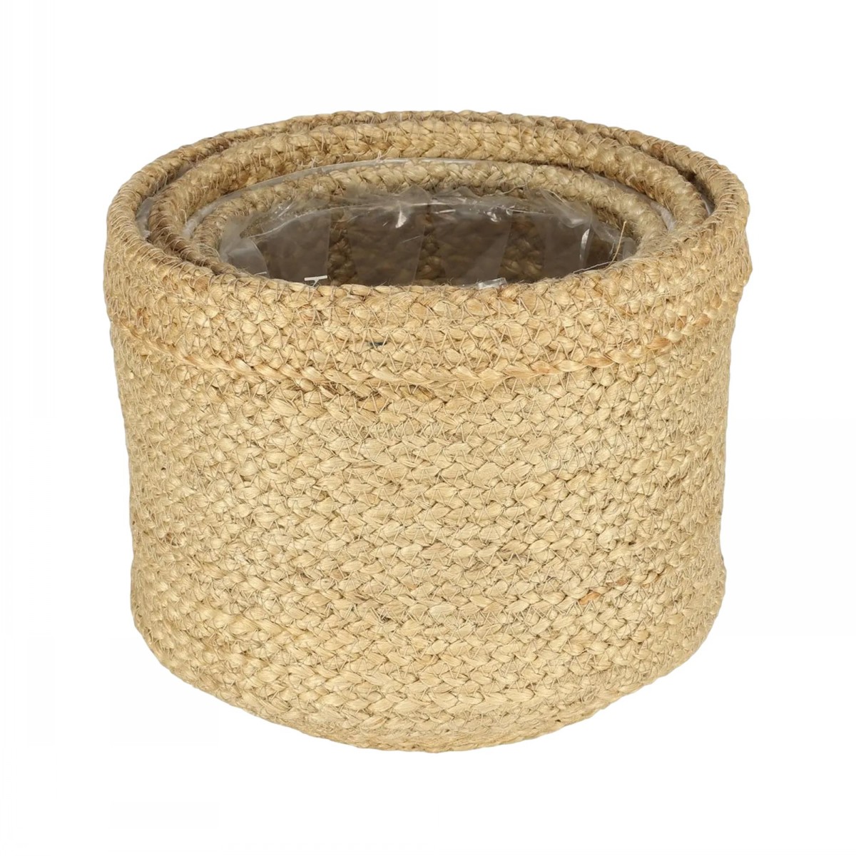 Natural Jute Baskets Round Set Of 3 - Image 2