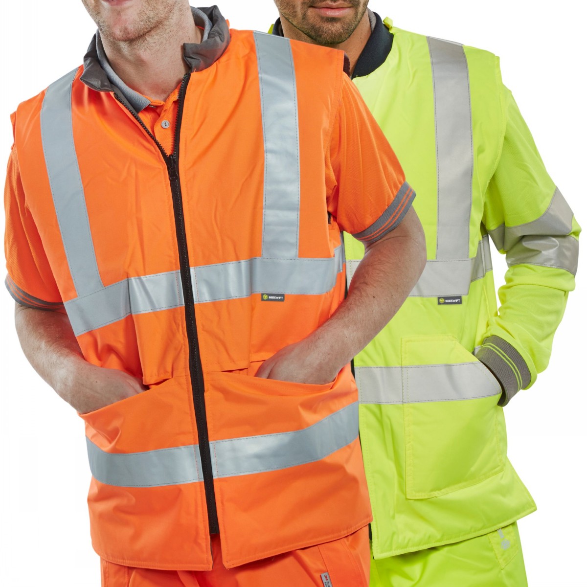 B Seen High Visibility Gilet Waistcoat - Image 3