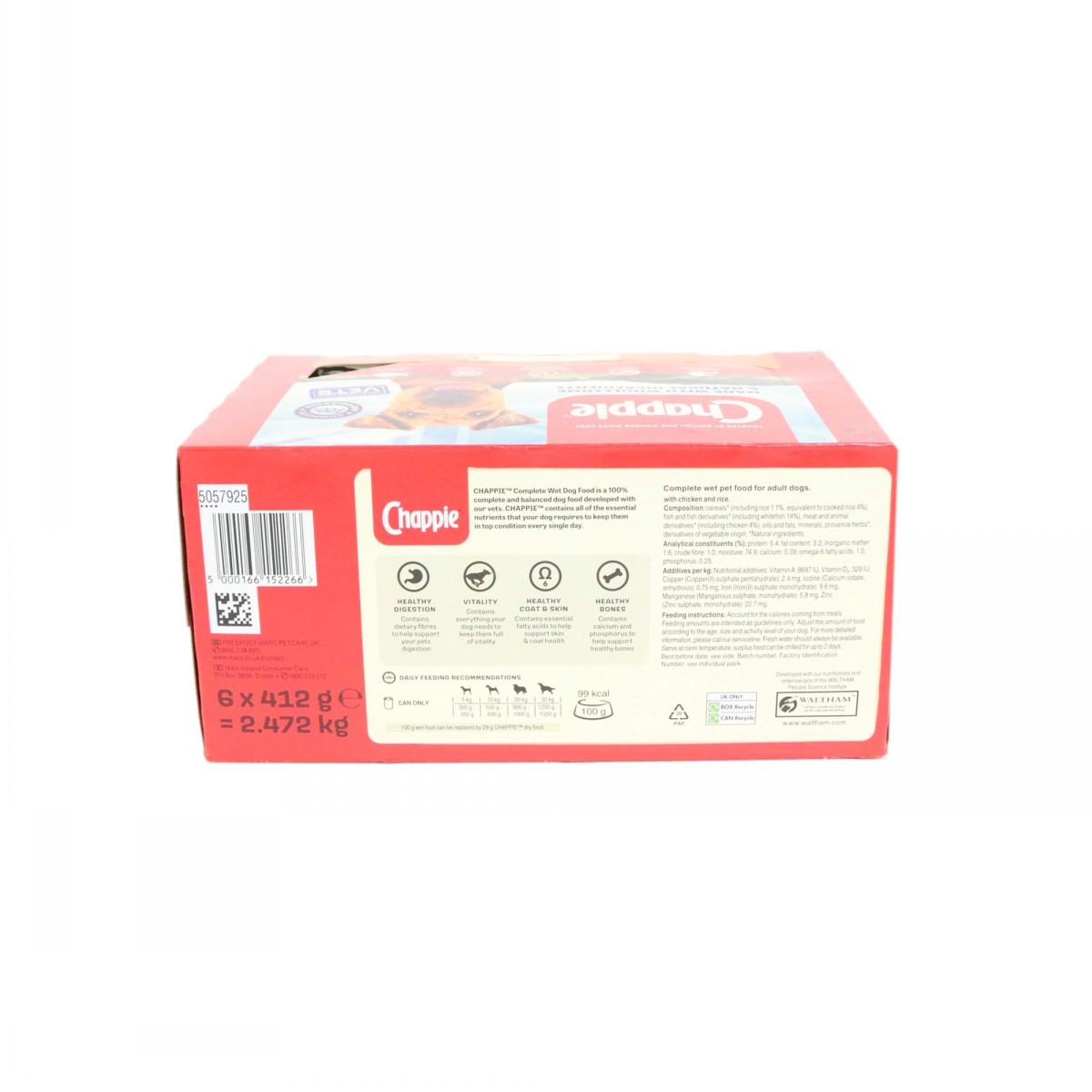 Chappie Can Chicken & Rice 412g 6 Pack - Image 2