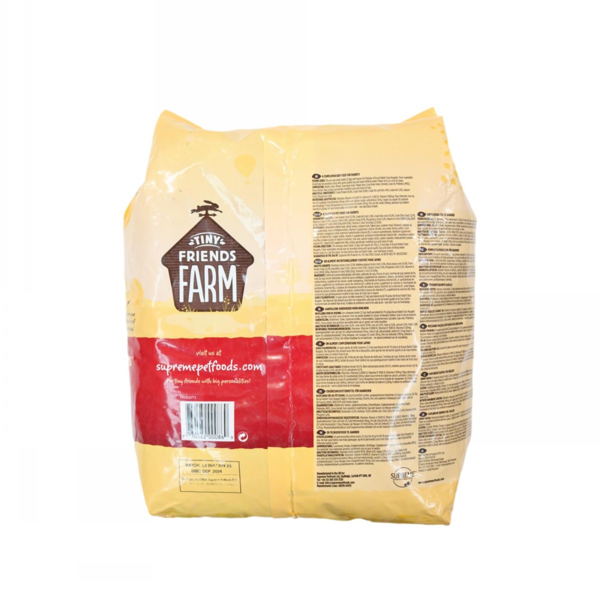 Tiny Friends Russel Rabbit Tasty Nuggets 2kg - Image 2
