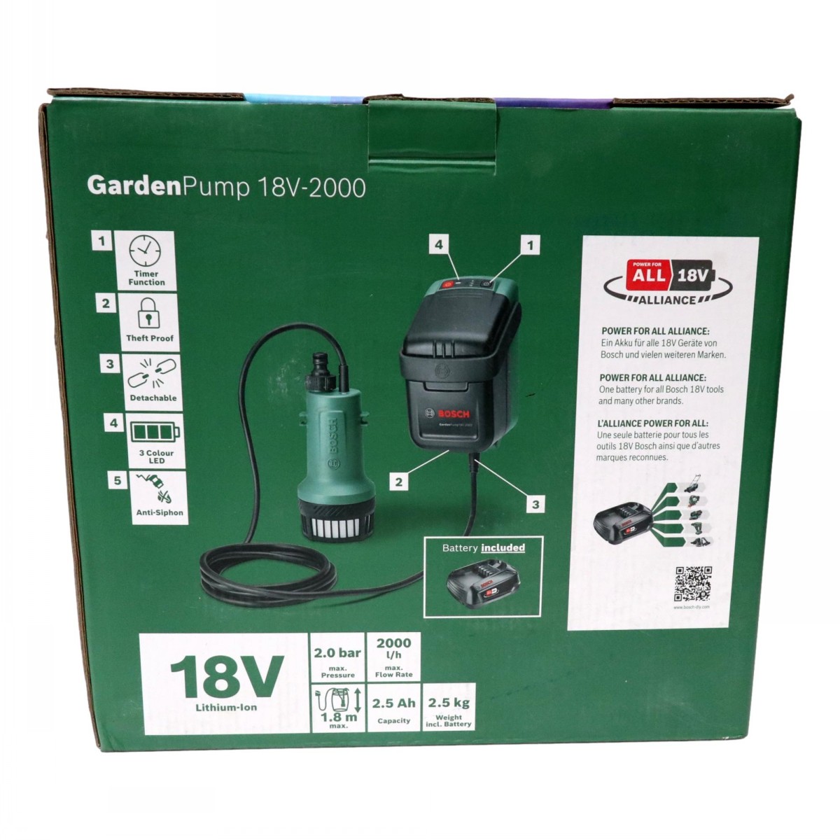 Bosch Cordless Garden Pump Kit 18v - Image 4