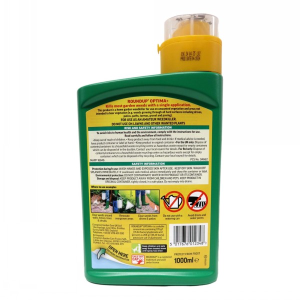 Roundup Total Weedkiller Liquid Concerntrate 1 Litre - Image 2