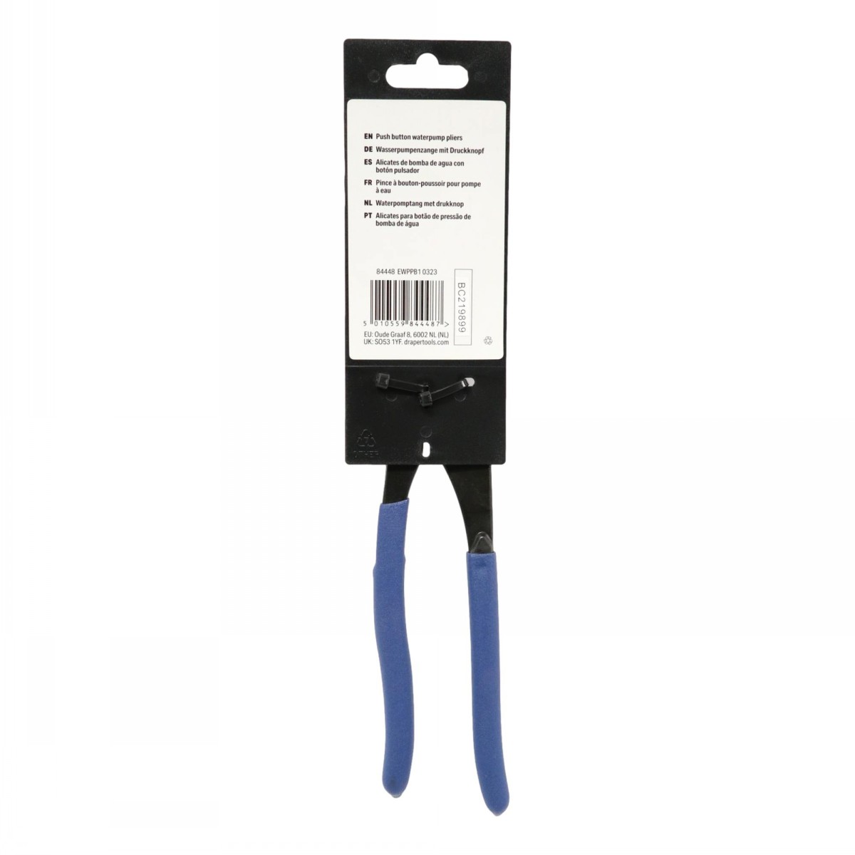 Draper Expert Water Pump Pliers Push Button 250mm - Image 2