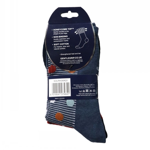 Sock Shop Ladies Gentle Grip Socks 3 Pairs Fashion - Image 2