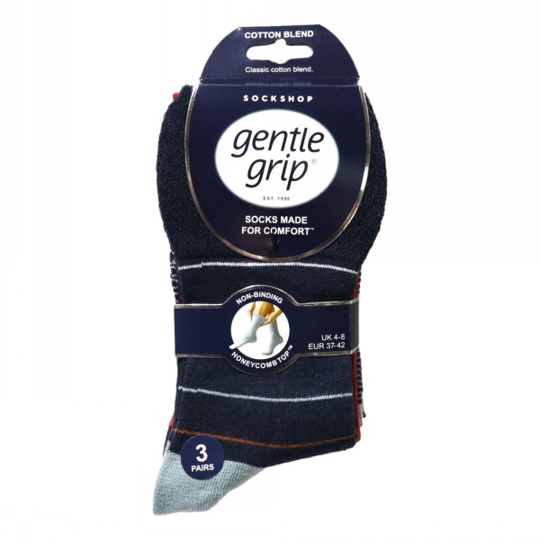 Sock Shop Ladies Gentle Grip Socks 3 Pairs Fashion - Image 3