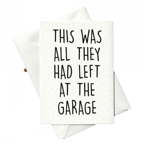 Prickly Greeting Cards All They Had At The Garage