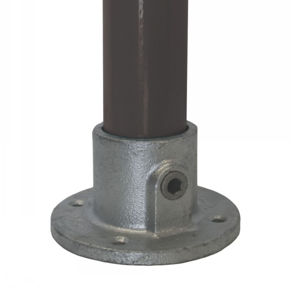 Tubeclamp Galvanised Steel Fitting Wall Flange