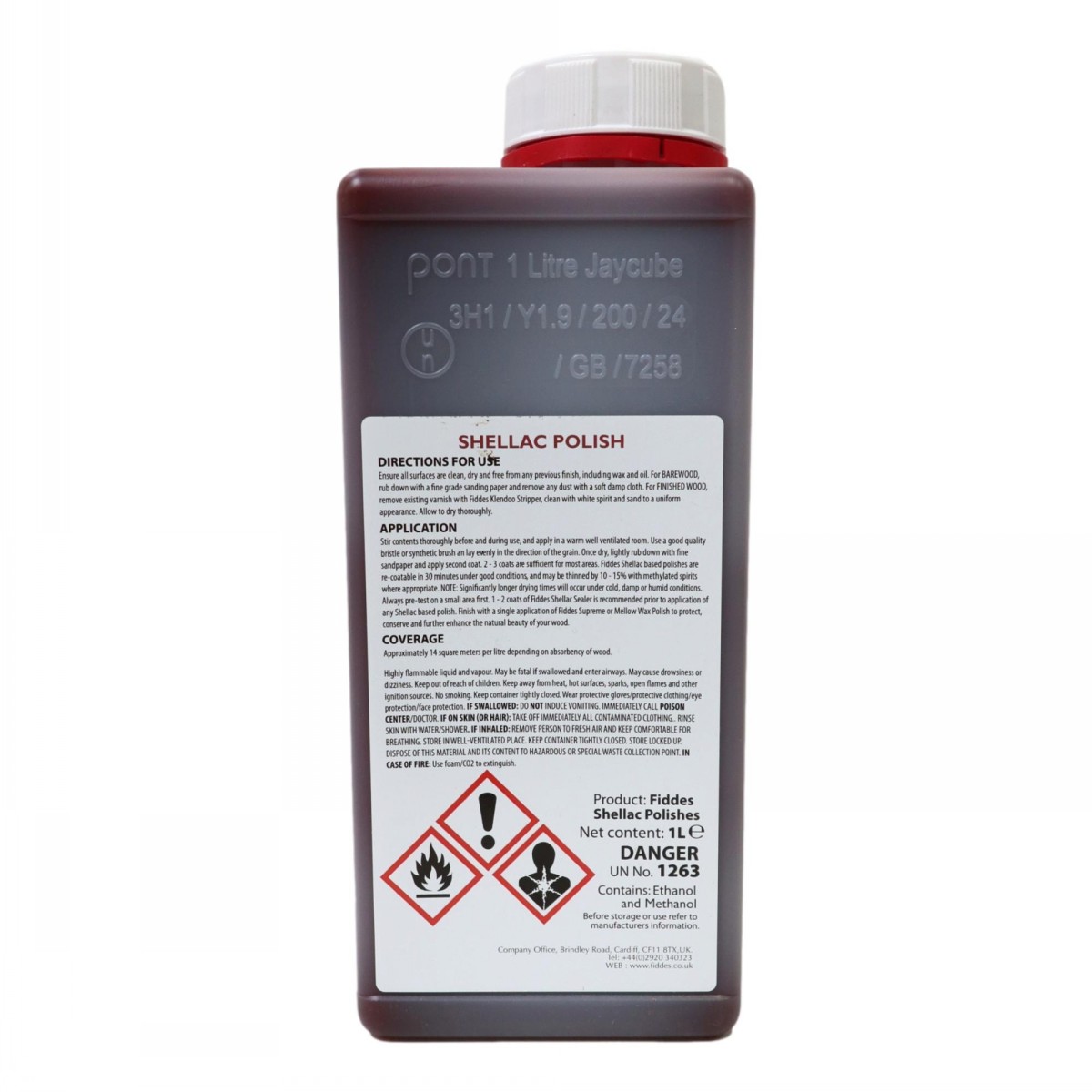 Fiddes Shellac Button Polish 1 Litre - Image 2