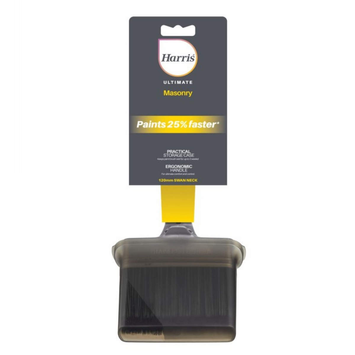 Harris Ultimate Paint Brush Masonry Swan Neck 120mm - Image 2