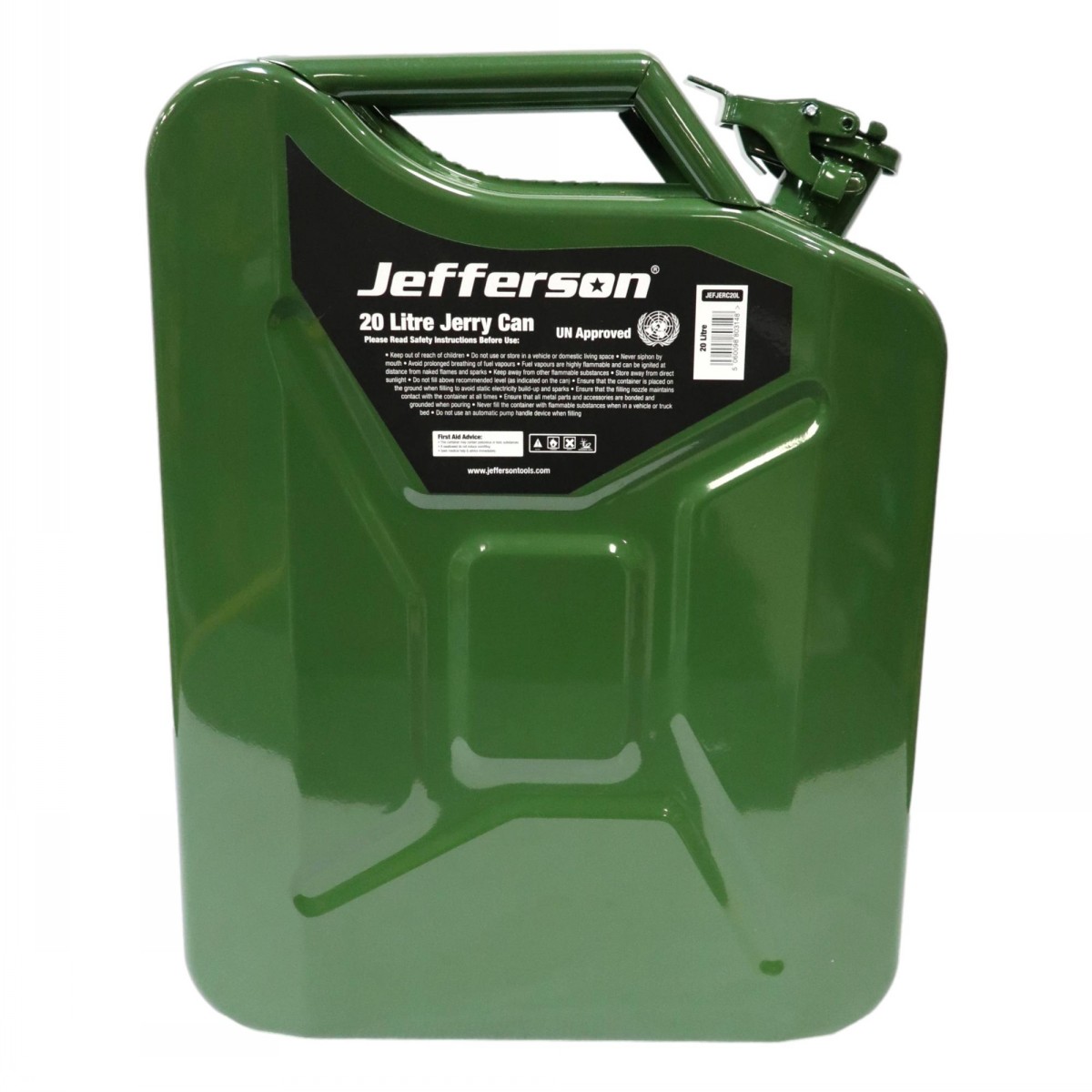 Jefferson Jerry Can Green 20 Litre - Image 4