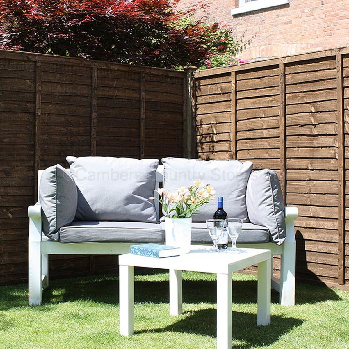 Lap Fence Panel Dipped Gold 6' x 5' - Image 2