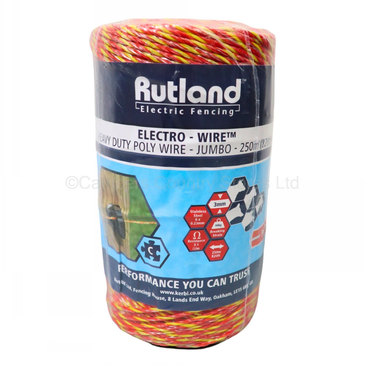 Rutland Electro Wire Heavy Duty Poly Jumbo 3mm x 250m - Image 2