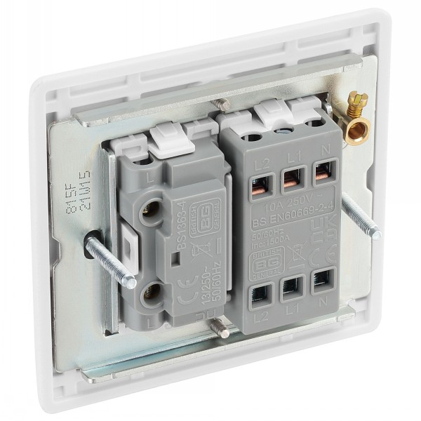 BG Rounded Edge Switch Triple Fan Isolator Fused - Image 2