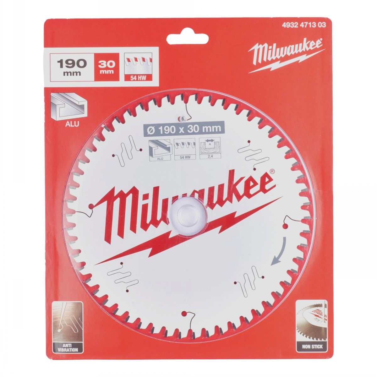 Milwaukee Circular Saw Blade 190mm Aluminum