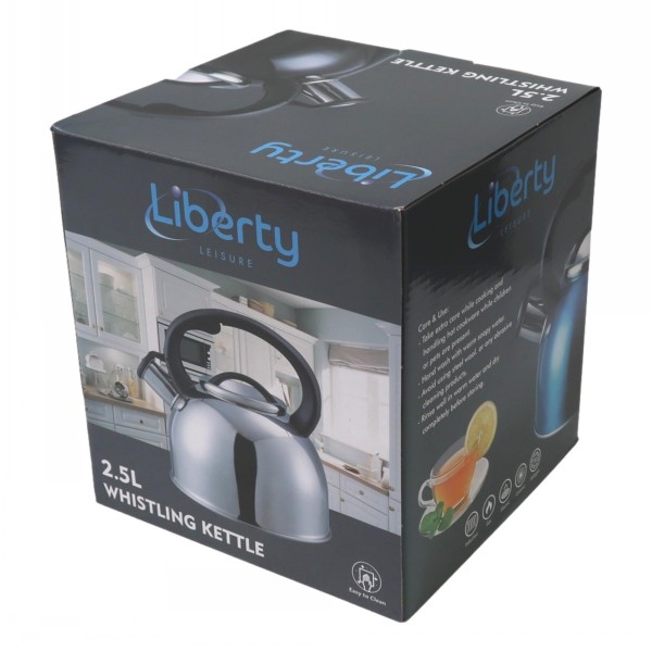 Stove Top Whistling Kettle 2.5 Litre Green
