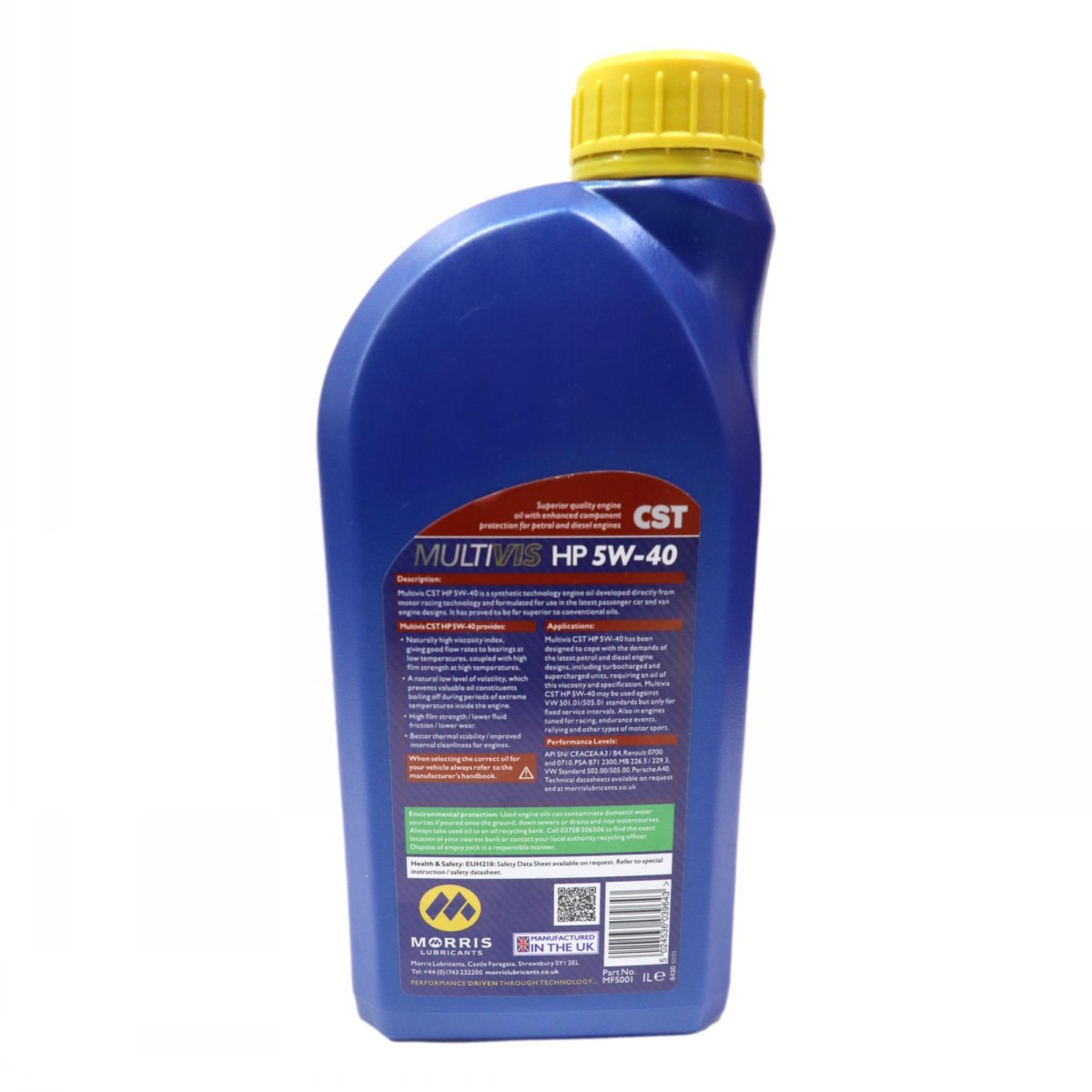 Morris Multivis Engine Oil CST HP 5W-40 - Image 2