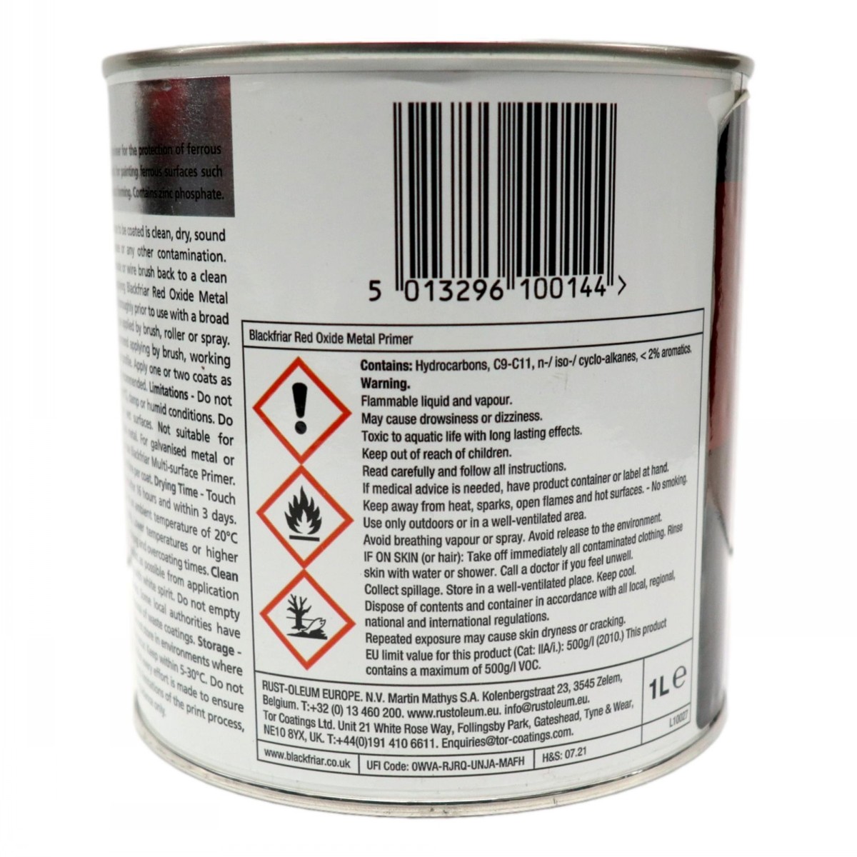 Blackfriar Red Oxide Primer Paint 1 Litre - Image 2