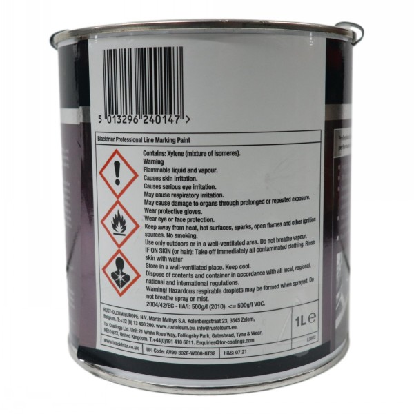 Blackfriar Line Marking Paint 1 Litre - Image 2