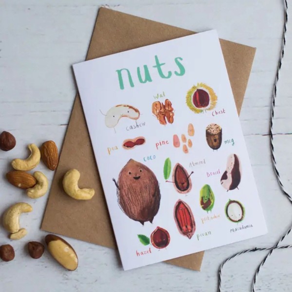 Sarah Edmonds Greeting Card Nuts