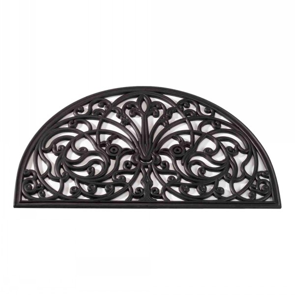 Smart Garden Rubber Cast Door Mat Half Moon 75 x 45cm