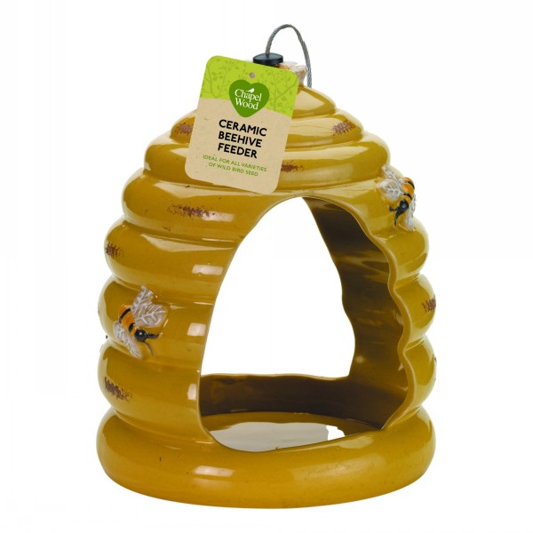 Chapelwood Ceramic Beehive Bird Feeder