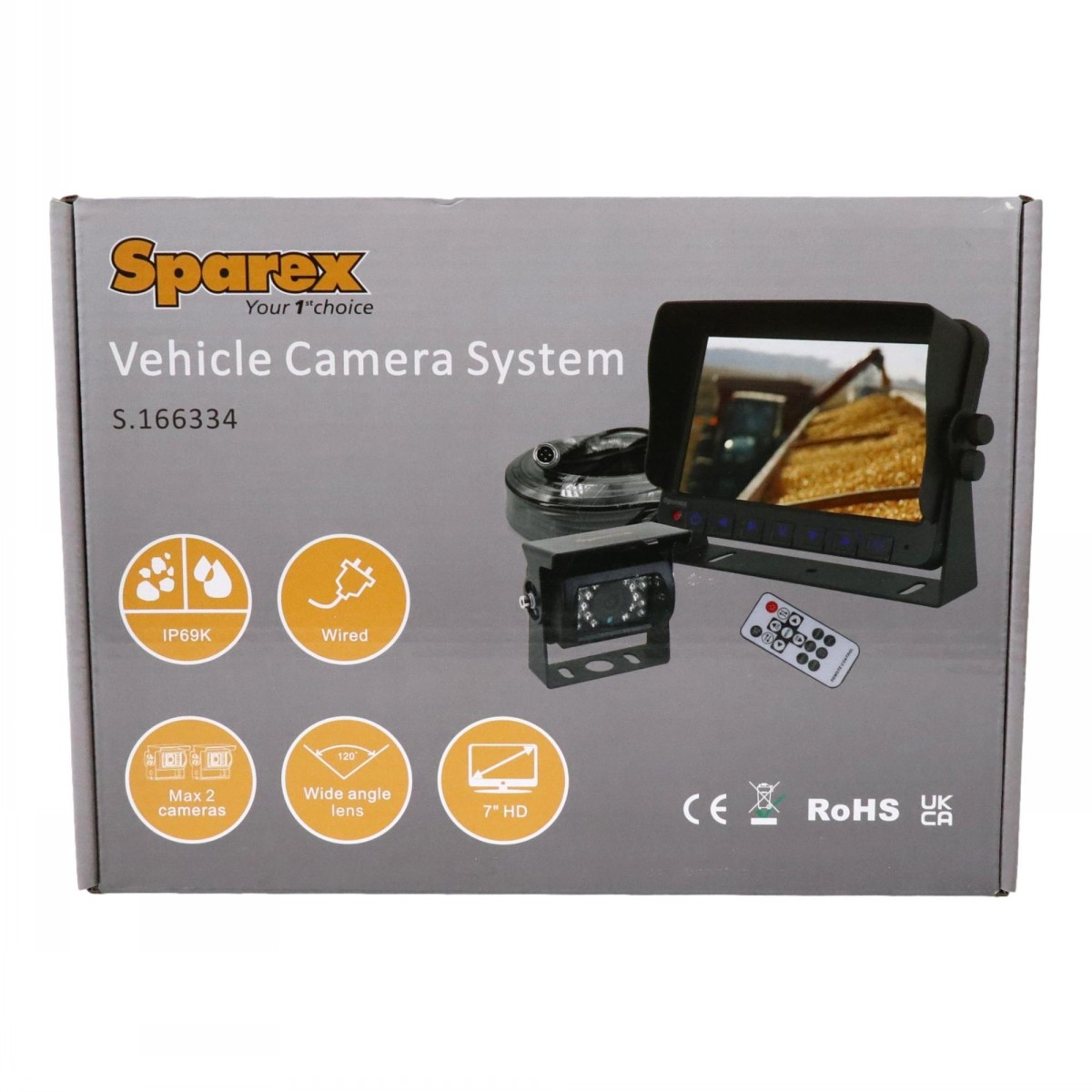 Sparex Wired Vehicle Camera & Monitor System - Image 2