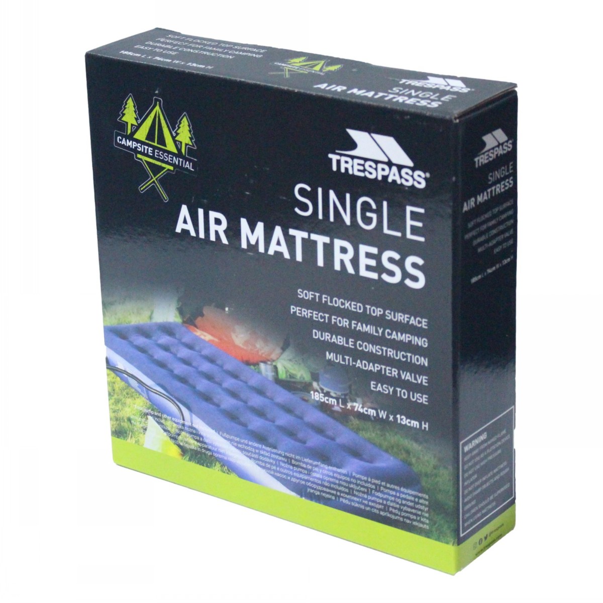 Trespass Blimp Soft Flock Air Mattress Single - Image 2