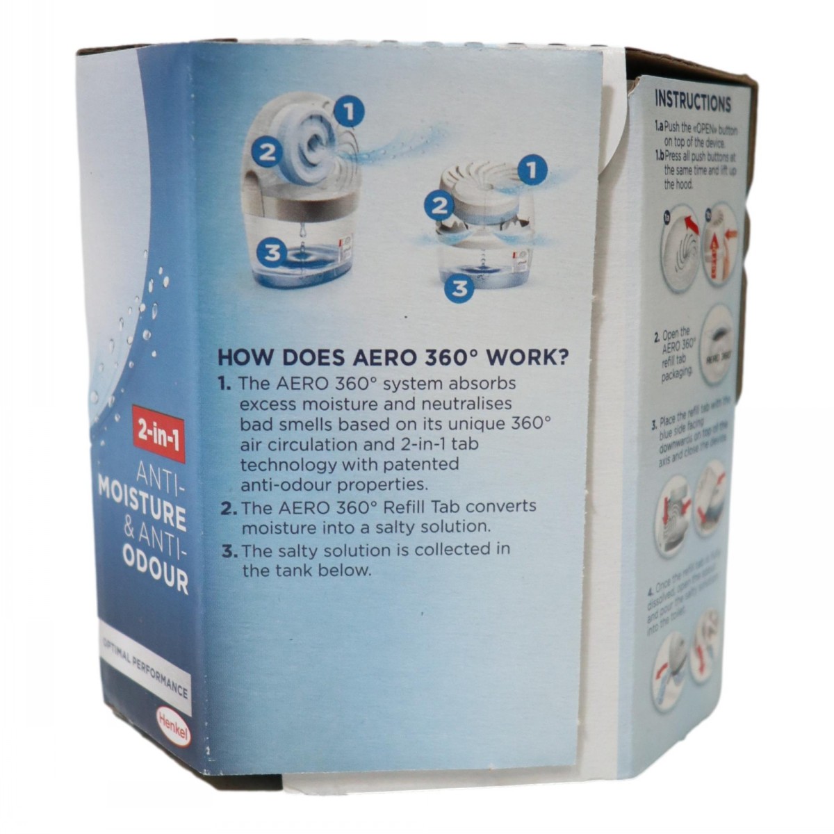Unibond Aero 360 Moisture & Odour Absorber Refill 2 Pack - Image 2