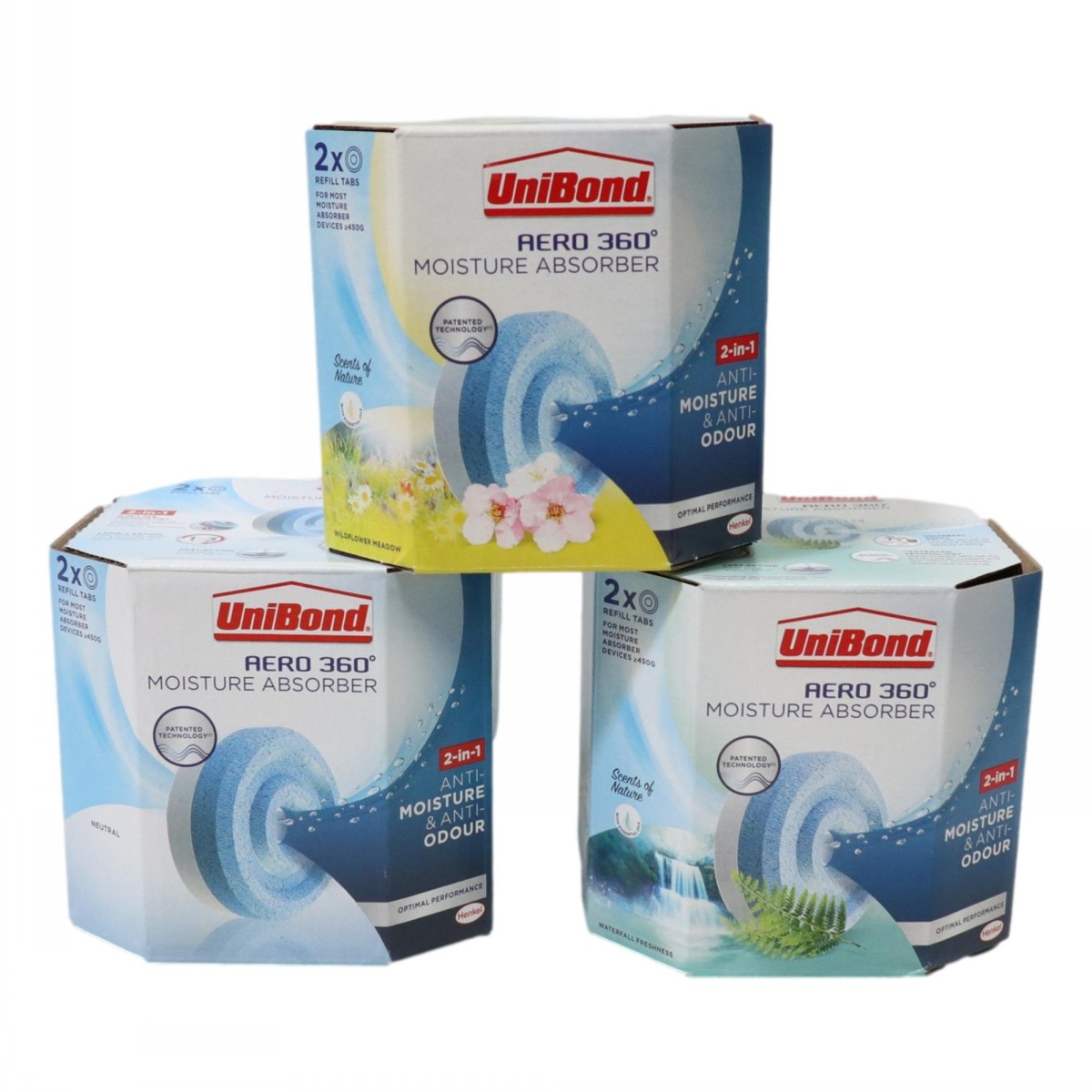 Unibond Aero 360 Moisture & Odour Absorber Refill 2 Pack - Image 3