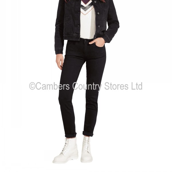 Wrangler Ladies Jeans Slim Rinsewash Black
