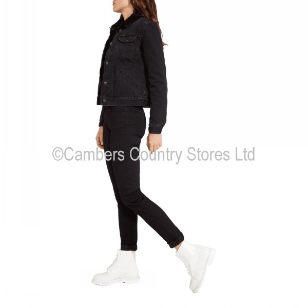 Wrangler Ladies Jeans Slim Rinsewash Black - Image 2