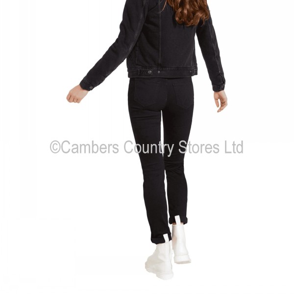 Wrangler Ladies Jeans Slim Rinsewash Black - Image 3