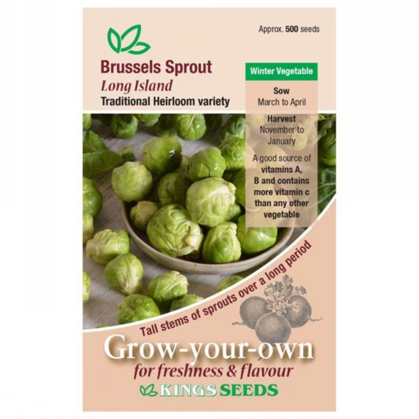 Kings Seeds Brussel Sprouts Long Island