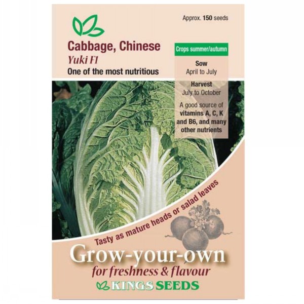 Kings Seeds Cabbage Chinese Yuki F1