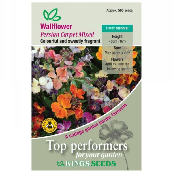 Kings Seeds Wallflower Persian Carpet Mixed