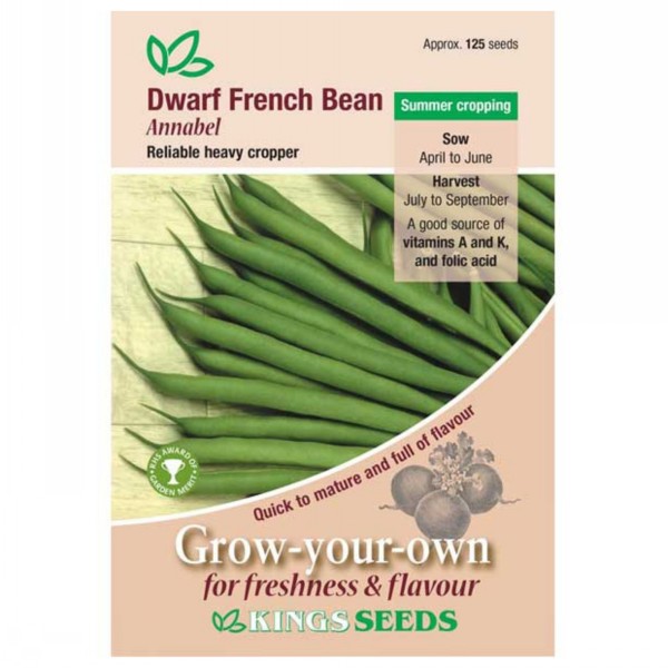 Kings Seeds French Bean Dwarf Annabel