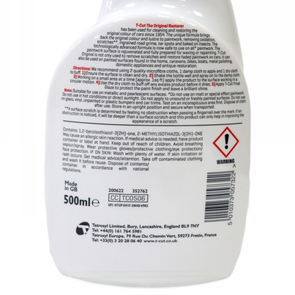 T-Cut Original Trigger Spray 500ml - Image 3