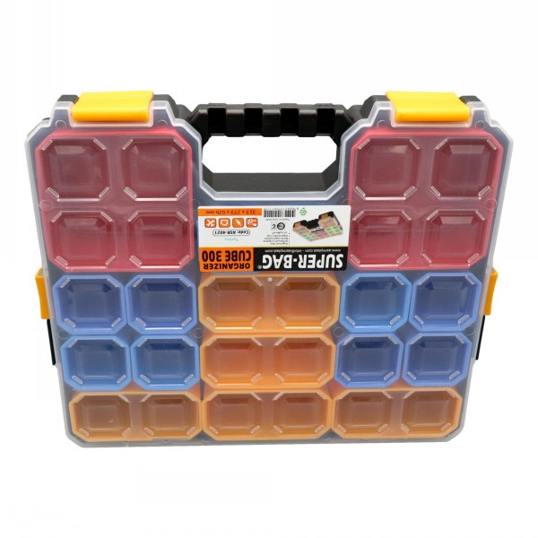 Cube Parts Organiser Case 17 Removable Compartments