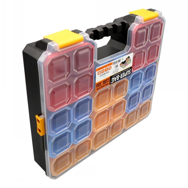 Cube Parts Organiser Case 17 Removable Compartments - Image 3
