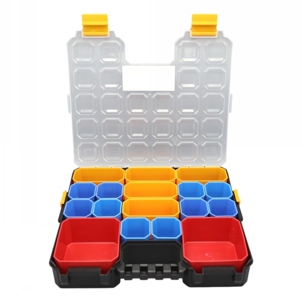 Cube Parts Organiser Case 17 Removable Compartments - Image 4