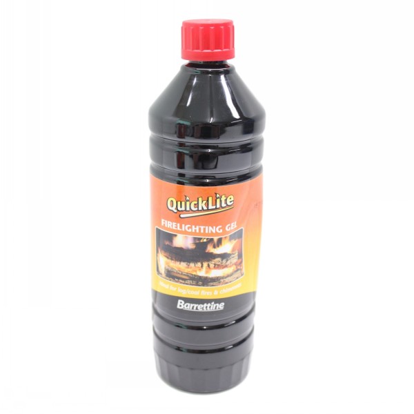 Barrettine Quicklight Fire Lighting Gel 1 Litre