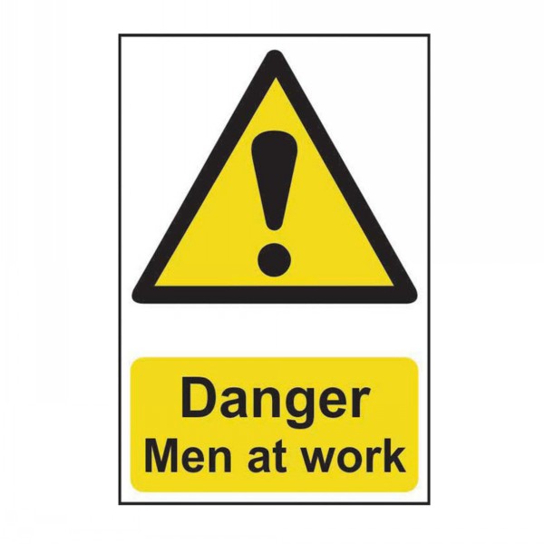 Spectrum Sign 400mm x 600mm Danger Men At Work