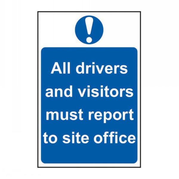 Spectrum Sign 400mm x 600mm All Drivers Visitors Report
