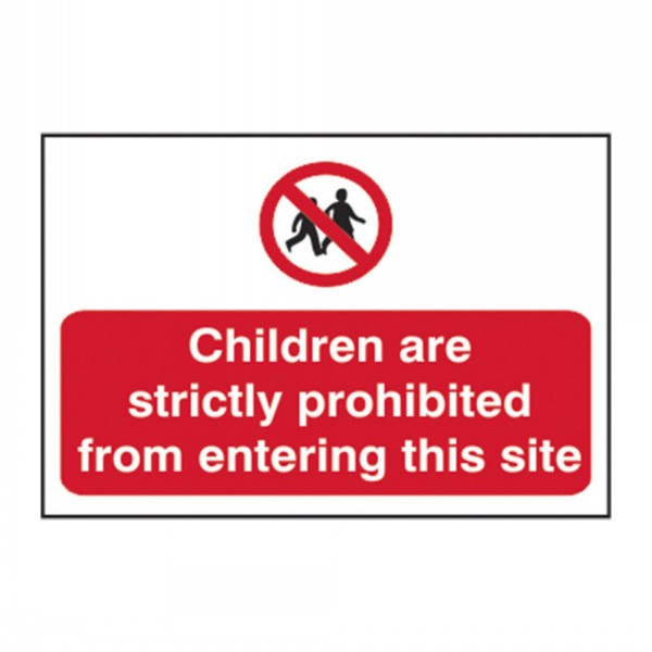 Spectrum Sign 400mm x 600mm Children Strictly Prohibited