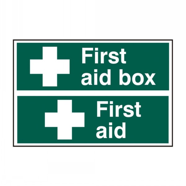 Spectrum Sign 200mm x 300mm First Aid / First Aid Box